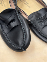 anniel - leather black mocassin