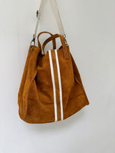 Suede tote bag