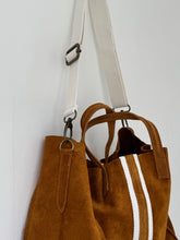 Suede tote bag