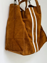 Suede tote bag