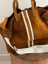 Suede tote bag