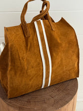 Suede tote bag