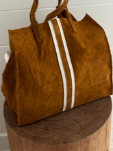 Suede tote bag