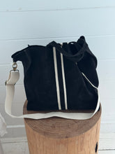 Suede tote bag