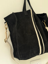 Suede tote bag