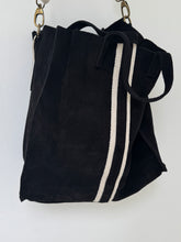 Suede tote bag