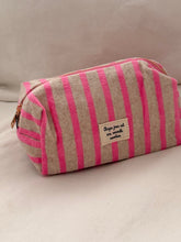 pink stripes-  pouch