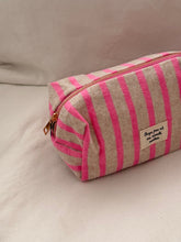 pink stripes-  pouch