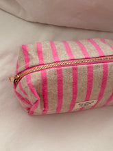 pink stripes-  pouch