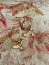 Hoop Bird earrings