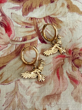 Hoop Bird earrings