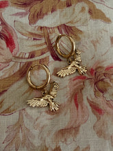 Hoop Bird earrings