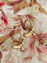 Hoop Bird earrings