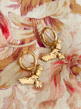 Hoop Bird earrings