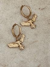 Hoop Bird earrings