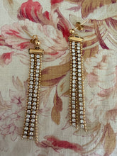 Long chain and sparkle earrings