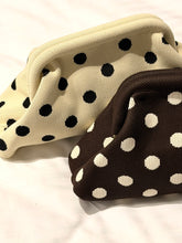 polka dots clutch