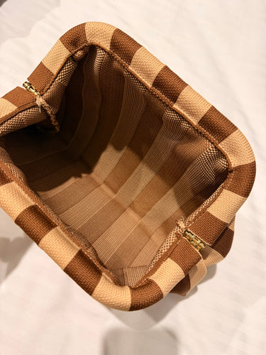 stripes clutch