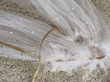 Cape white mesh sparkle