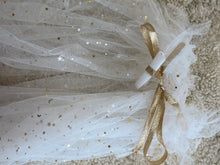 Cape white mesh sparkle
