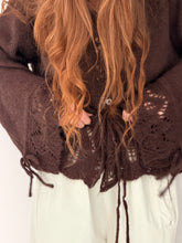 Chocolate knitted cardigan