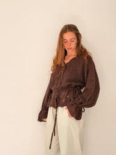 Chocolate knitted cardigan