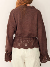 Chocolate knitted cardigan