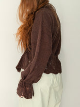 Chocolate knitted cardigan