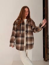 Checkers jacket with hood