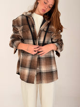Checkers jacket with hood