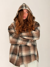 Checkers jacket with hood