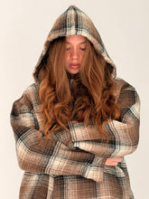 Checkers jacket with hood