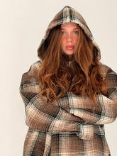 Checkers jacket with hood
