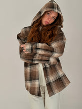 Checkers jacket with hood