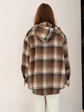 Checkers jacket with hood