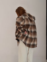 Checkers jacket with hood