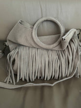 Suede with fringe bag
