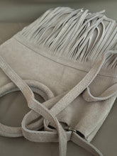 Suede with fringe bag