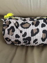 printed leopard pouch