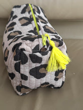 printed leopard pouch