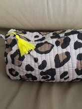 printed leopard pouch