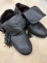 mamapapa - Leather fringe chocolate mocassin
