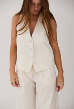 Hartford - Perfect offwhite pinstripes pants