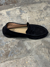 anniel - suede black mocassin
