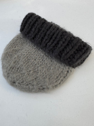 knitted two tones beanie