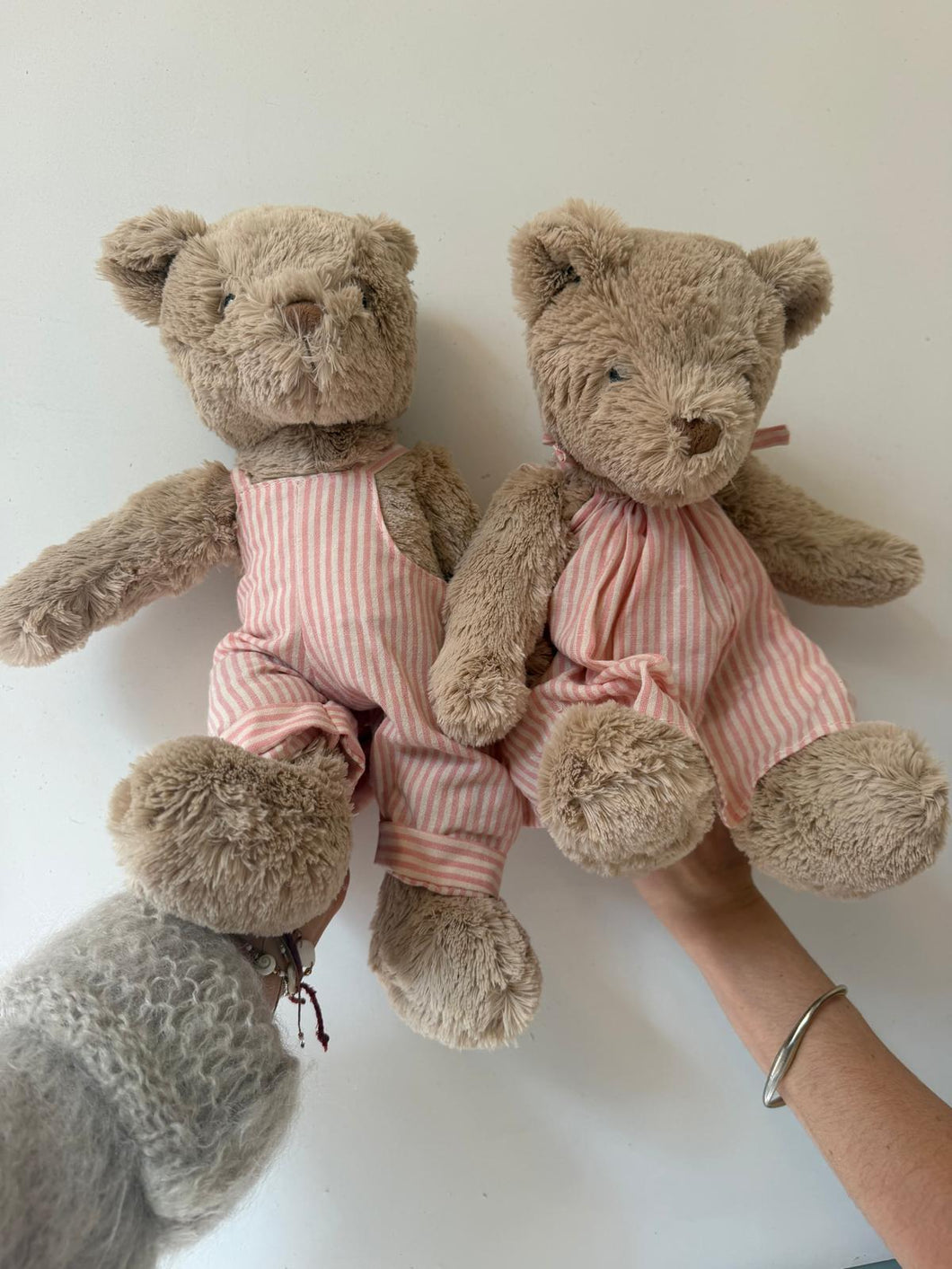 Honey bear pink stripes