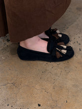 mocassins with fringe and pompom