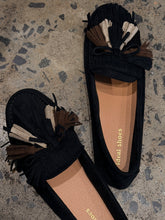 mocassins with fringe and pompom