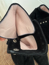 Celine black suede studs boots