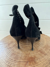 Celine black suede studs boots